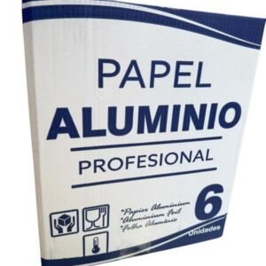 CAJA DE 6 ROLLOS PAPEL ALUMINIO PROFESIONAL (CADA UN ROLLO 1 KG) PARA COCINA  Y PELUQUERIA