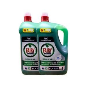 Fairy Lavavajillas Concentrado Profesional Original 2 Botellas 5L Fórmula Mejorada para Uso Profesional
